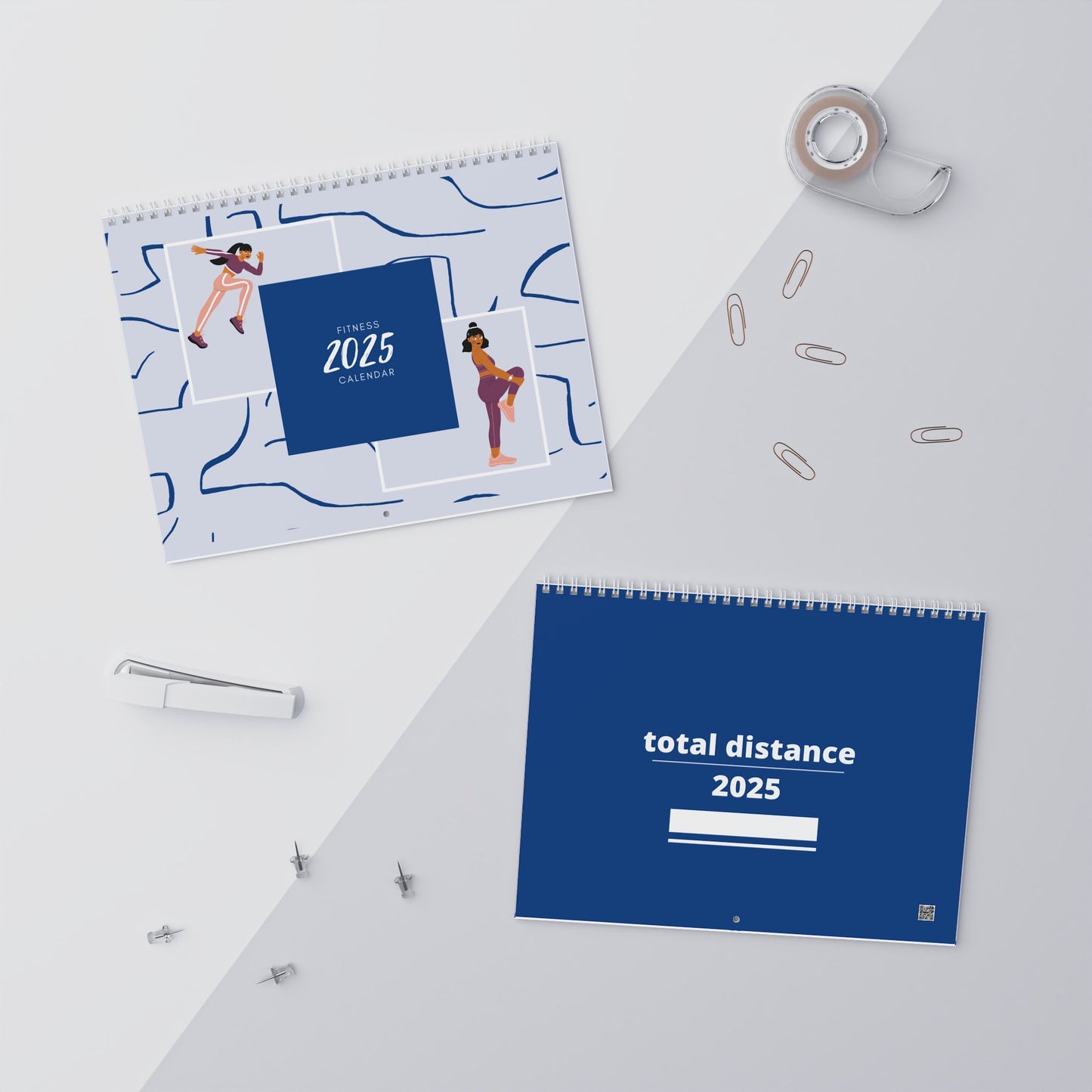 Motivational Wall Calendar 2025 - Fitness Goals & Inspiration